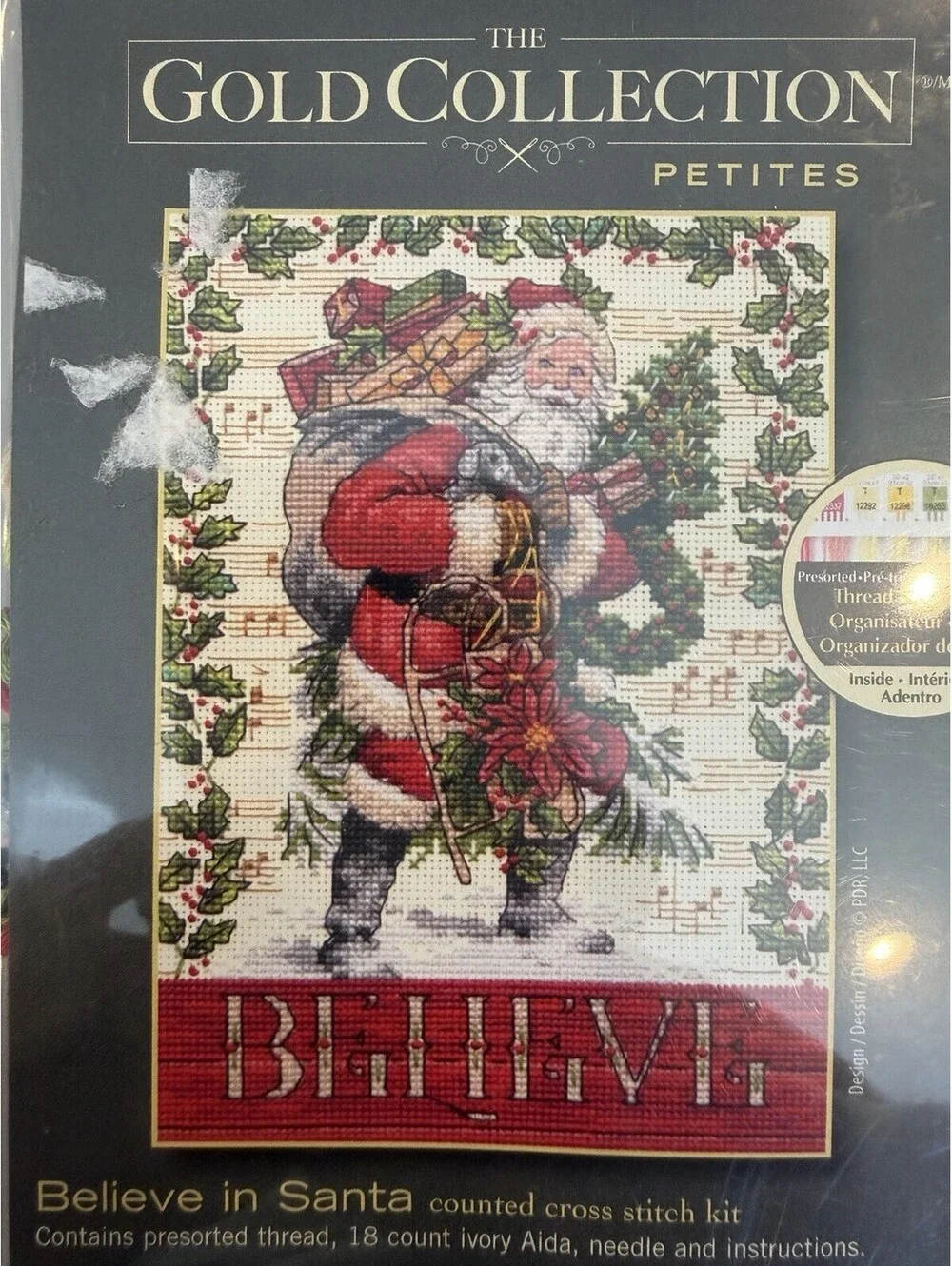 Dimensions Gold Collection Petites Counted Cross Stitch Kit Believe In Santa New